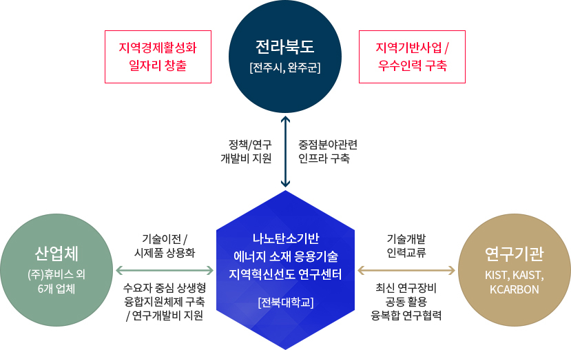 나노탄소기반 에너지 소재 응용기술 지역혁신선도 연구센터